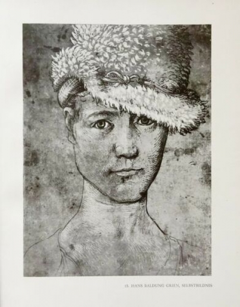 1947 - Hans Baldung Grien - Selbstbildnis, Pfalzgraf Philipp der .., alter Druck